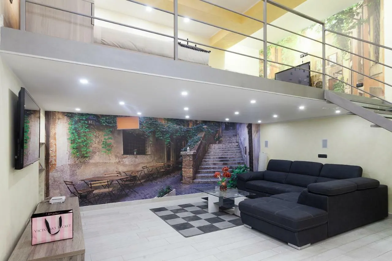 Apartmán Trastevere Charming Loft Řím Itálie